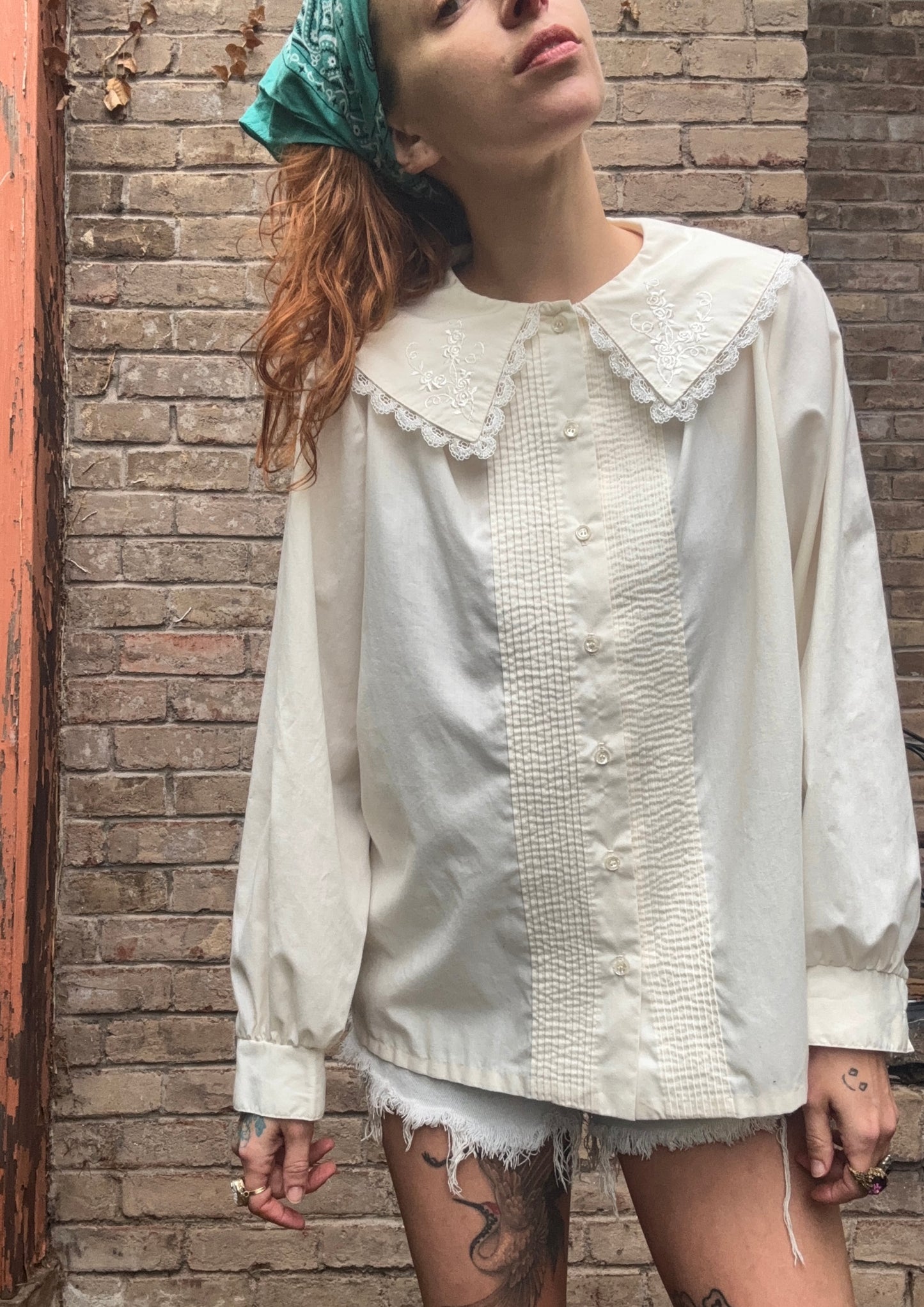 Bib Collar Cottage Shirt