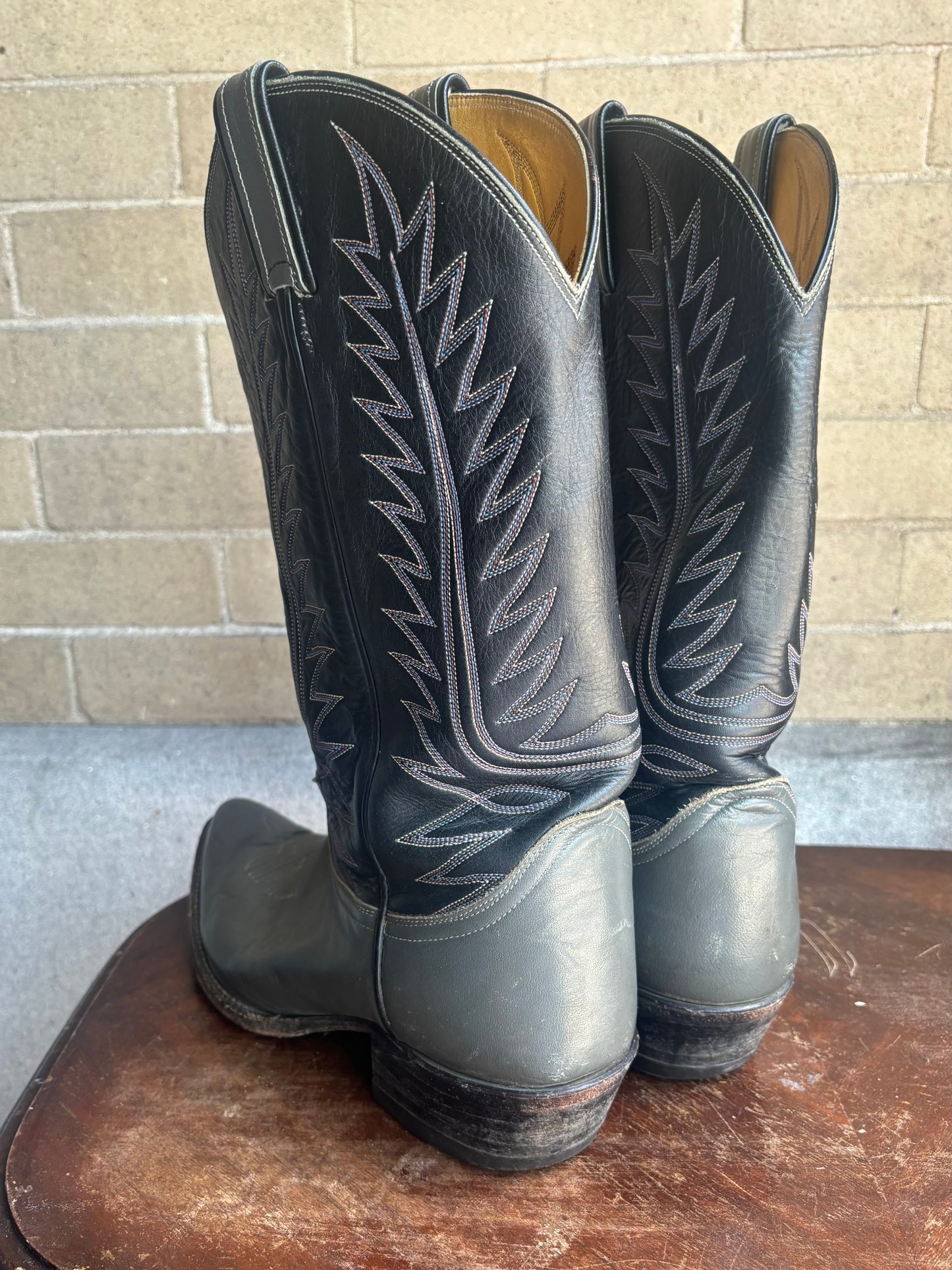 Black Label Tony Lama Cowboy Boots