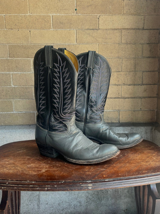 Black Label Tony Lama Cowboy Boots