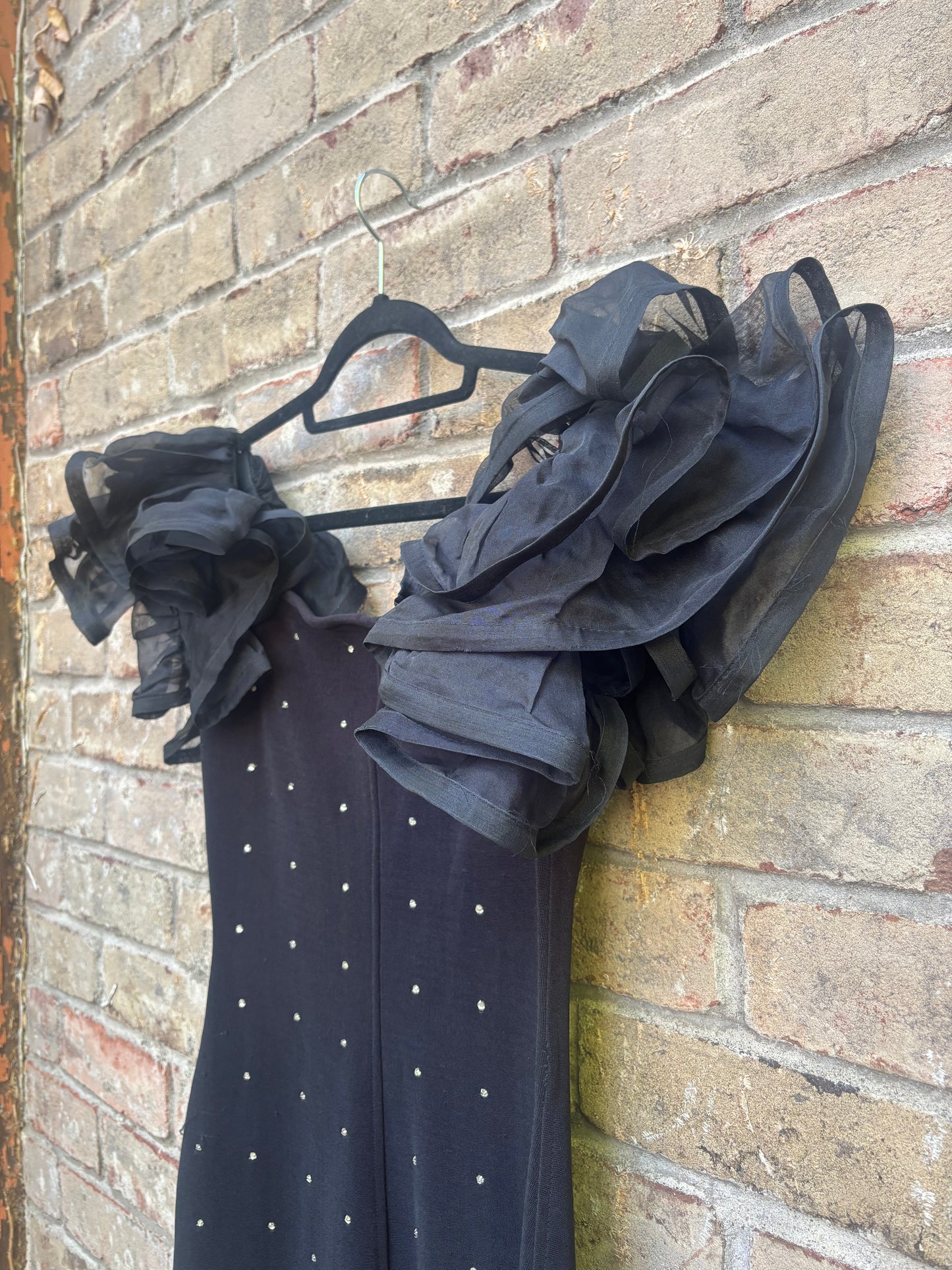 Caché Puff Sleeve LBD - size 6