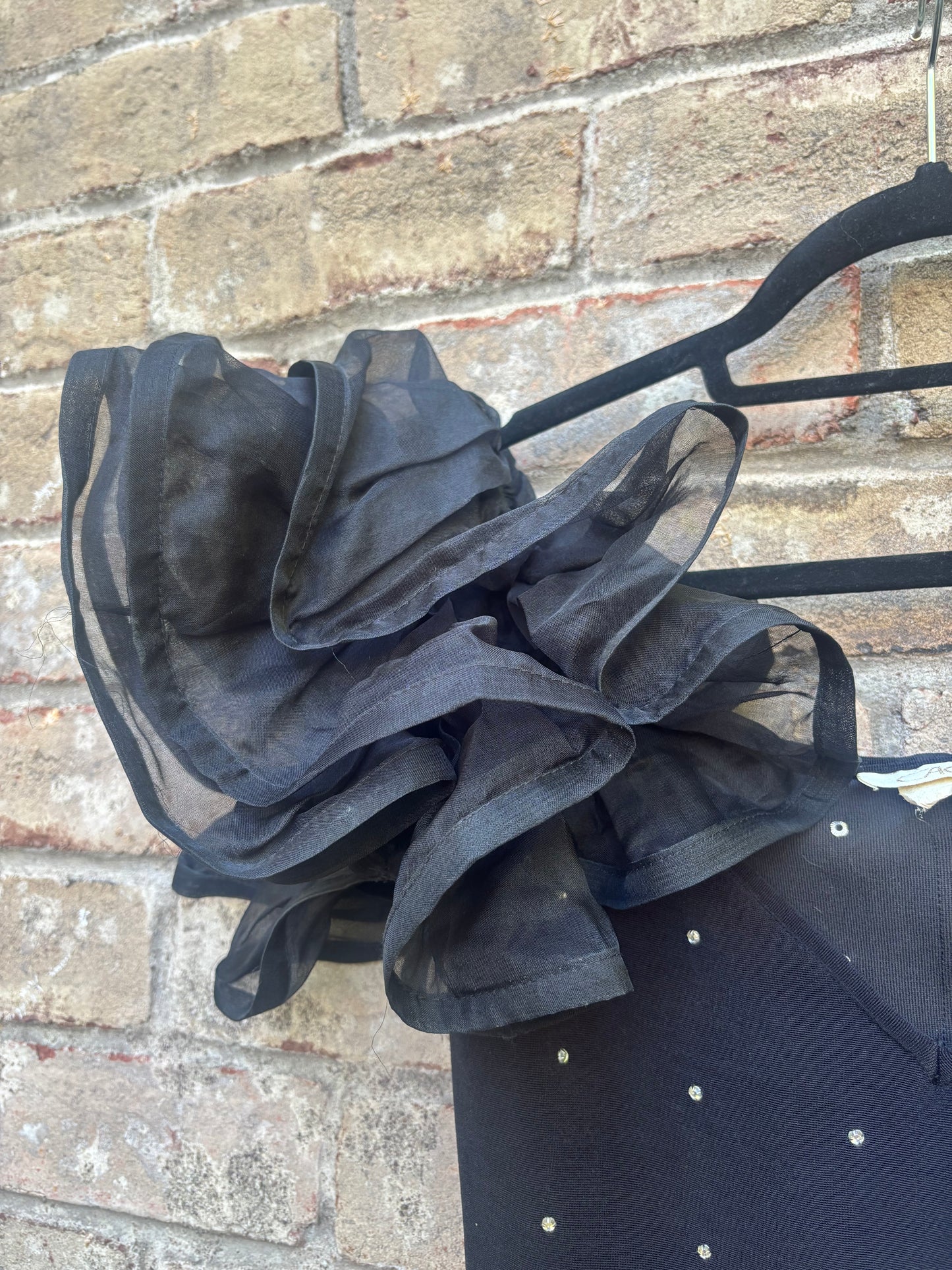 Caché Puff Sleeve LBD - size 6