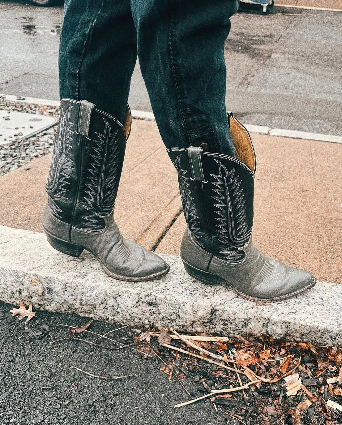Black Label Tony Lama Cowboy Boots