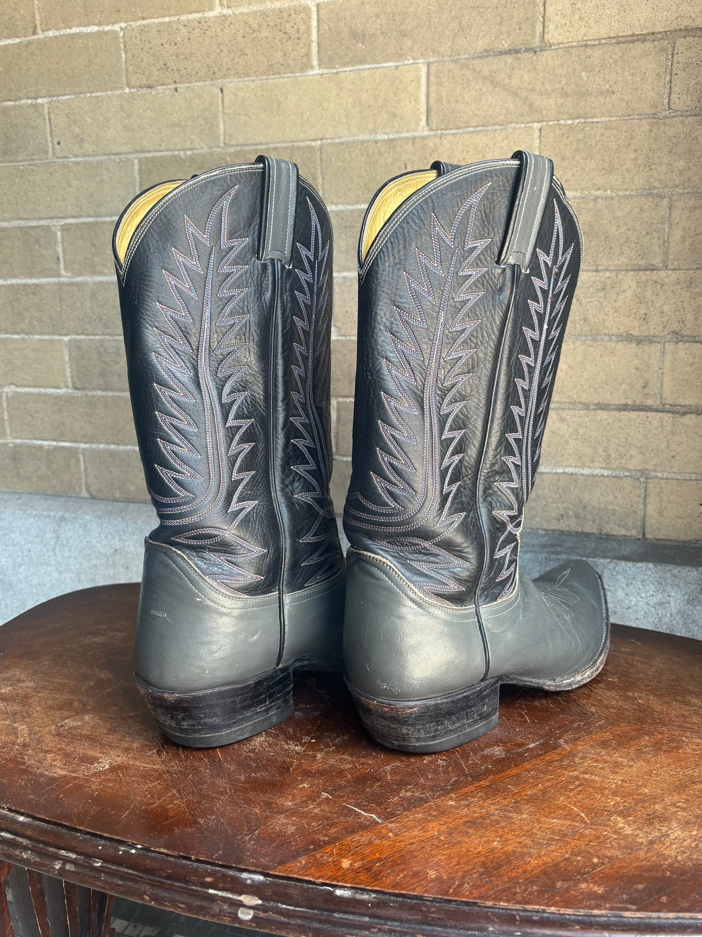 Black Label Tony Lama Cowboy Boots