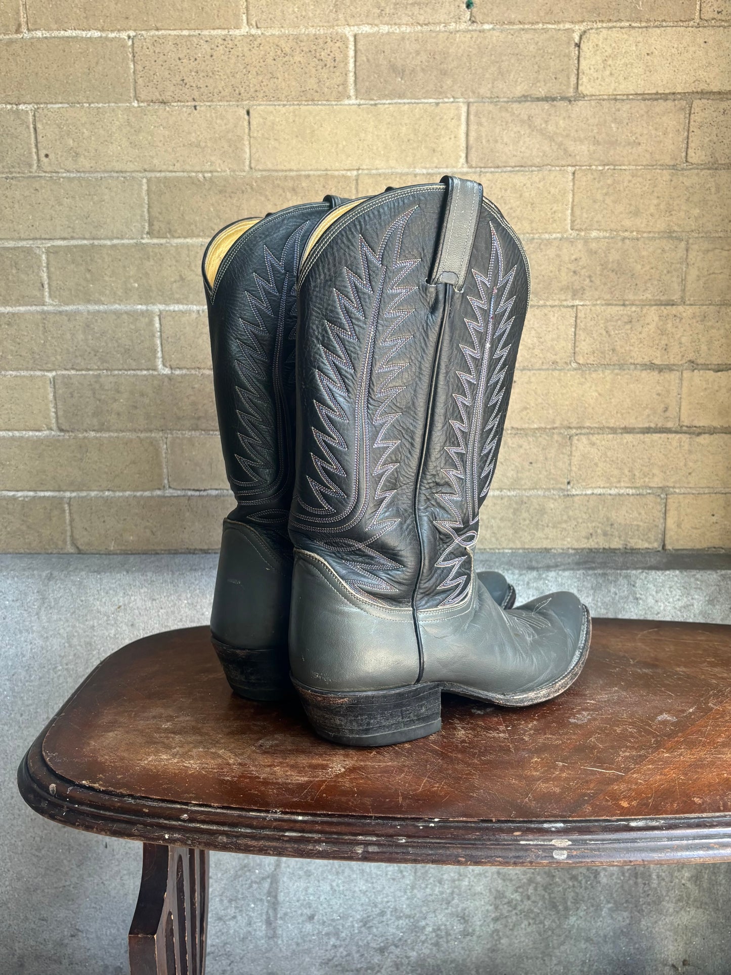 Black Label Tony Lama Cowboy Boots