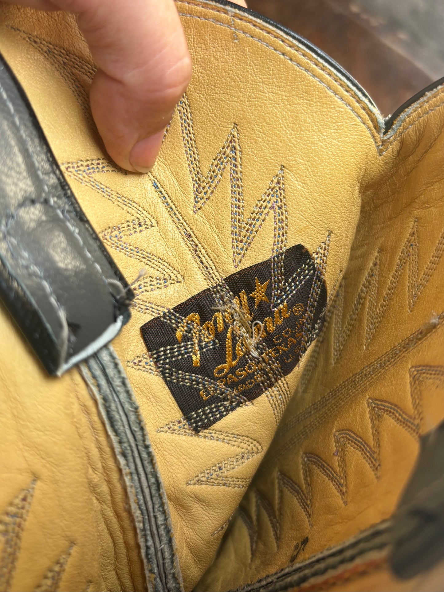 Black Label Tony Lama Cowboy Boots
