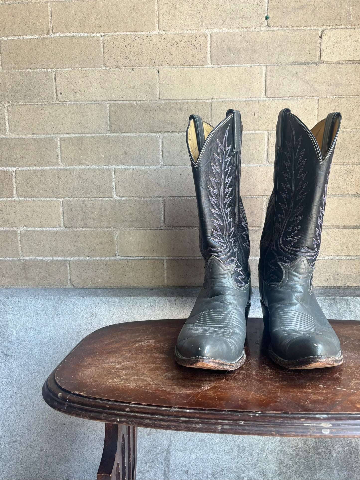 Black Label Tony Lama Cowboy Boots